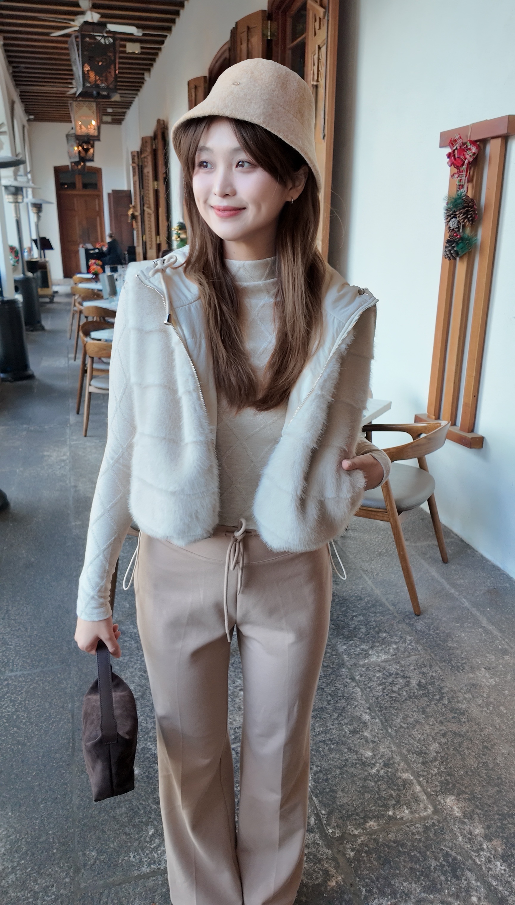 Onni 必收款！ 仿貂毛雙面毛毛馬甲✨