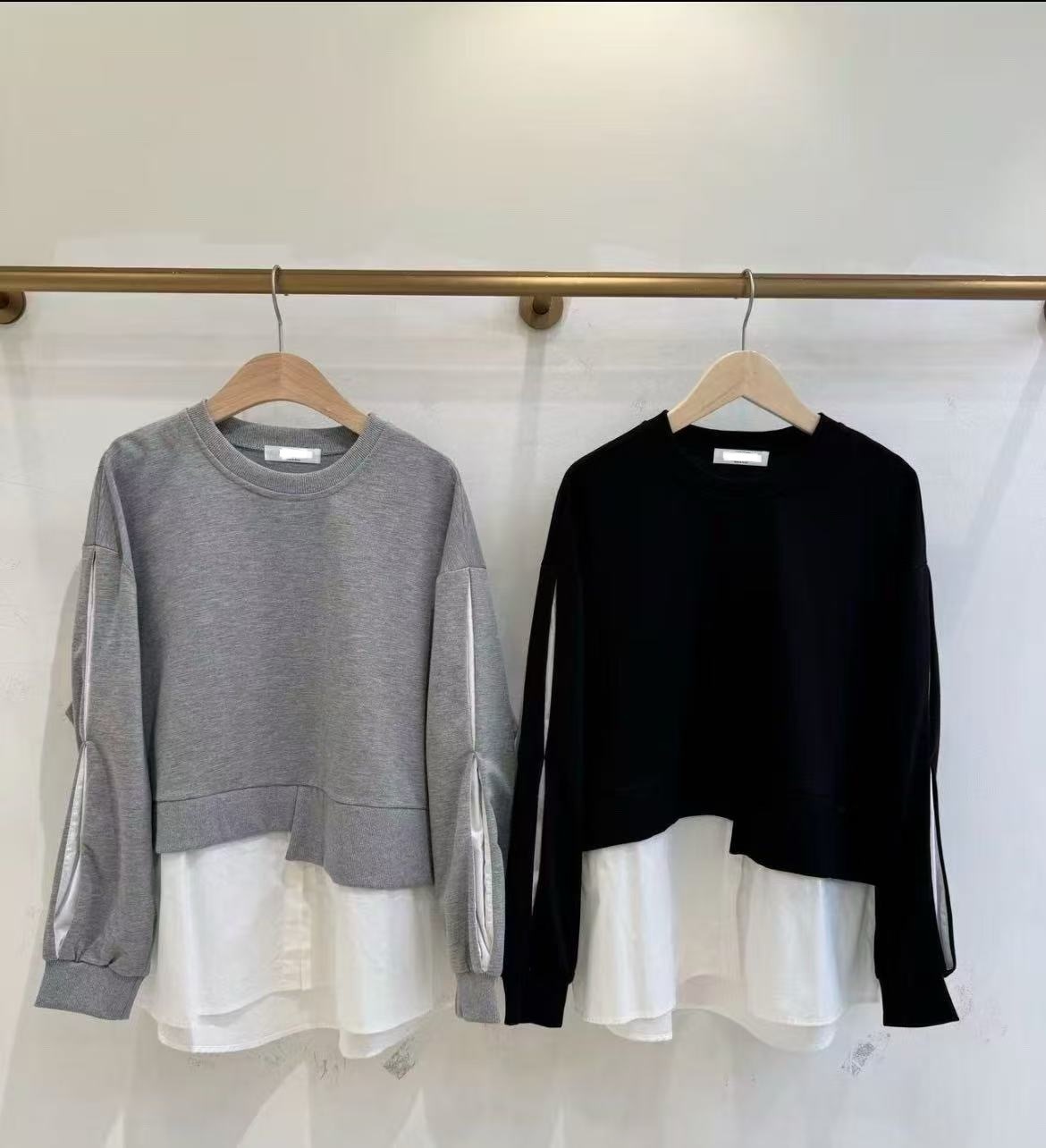 A1MO22 衛衣併Shirt*2色