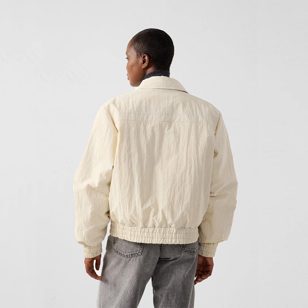 【JOTT】BEC飛行風羽絨外套(米白)