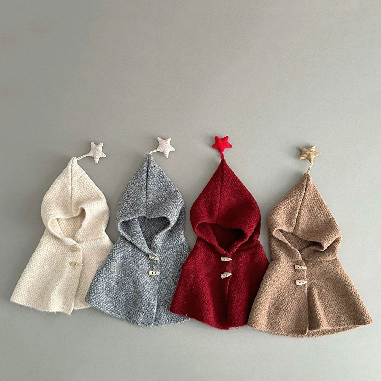 五角星披肩帽圍(頭圍47-52cm)