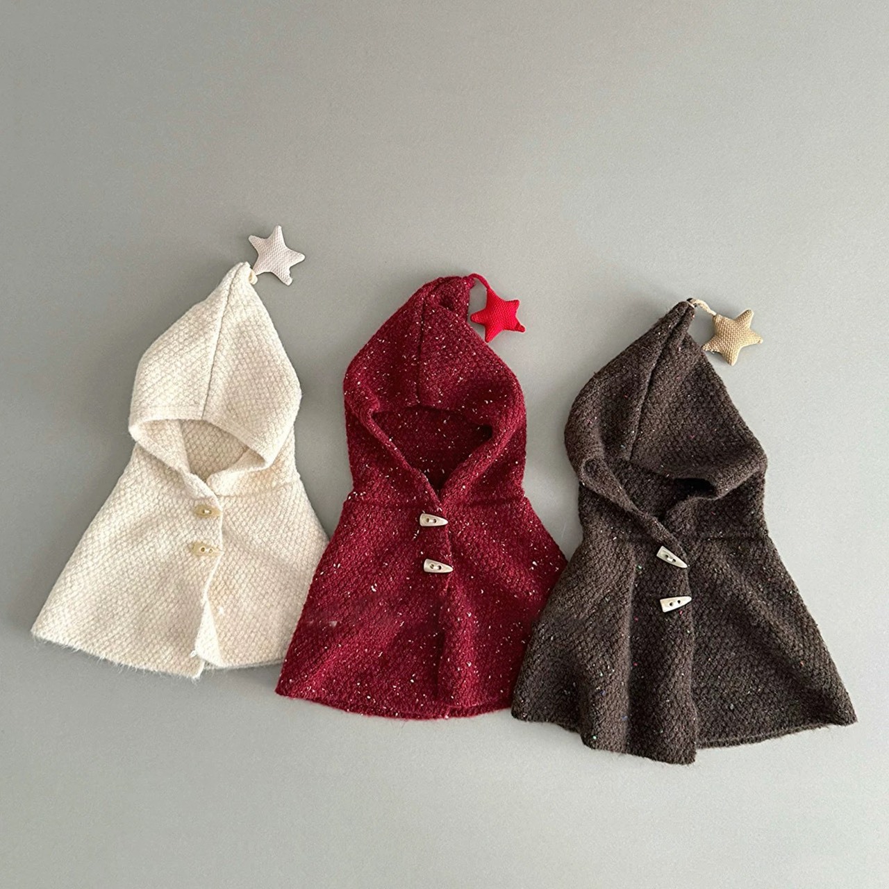 五角星披肩帽圍(頭圍47-52cm)