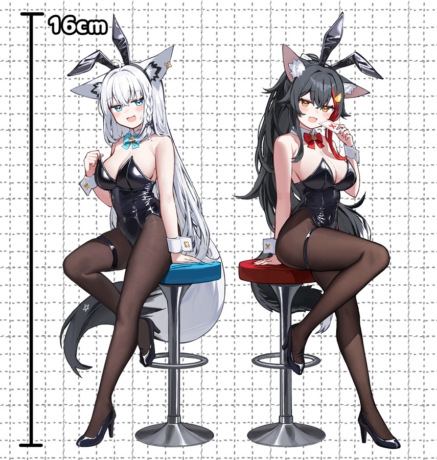 C107「同人代購」[Melonbooks代購」フブミオてぇてぇアクリルスタンドシリーズ_バニーガール