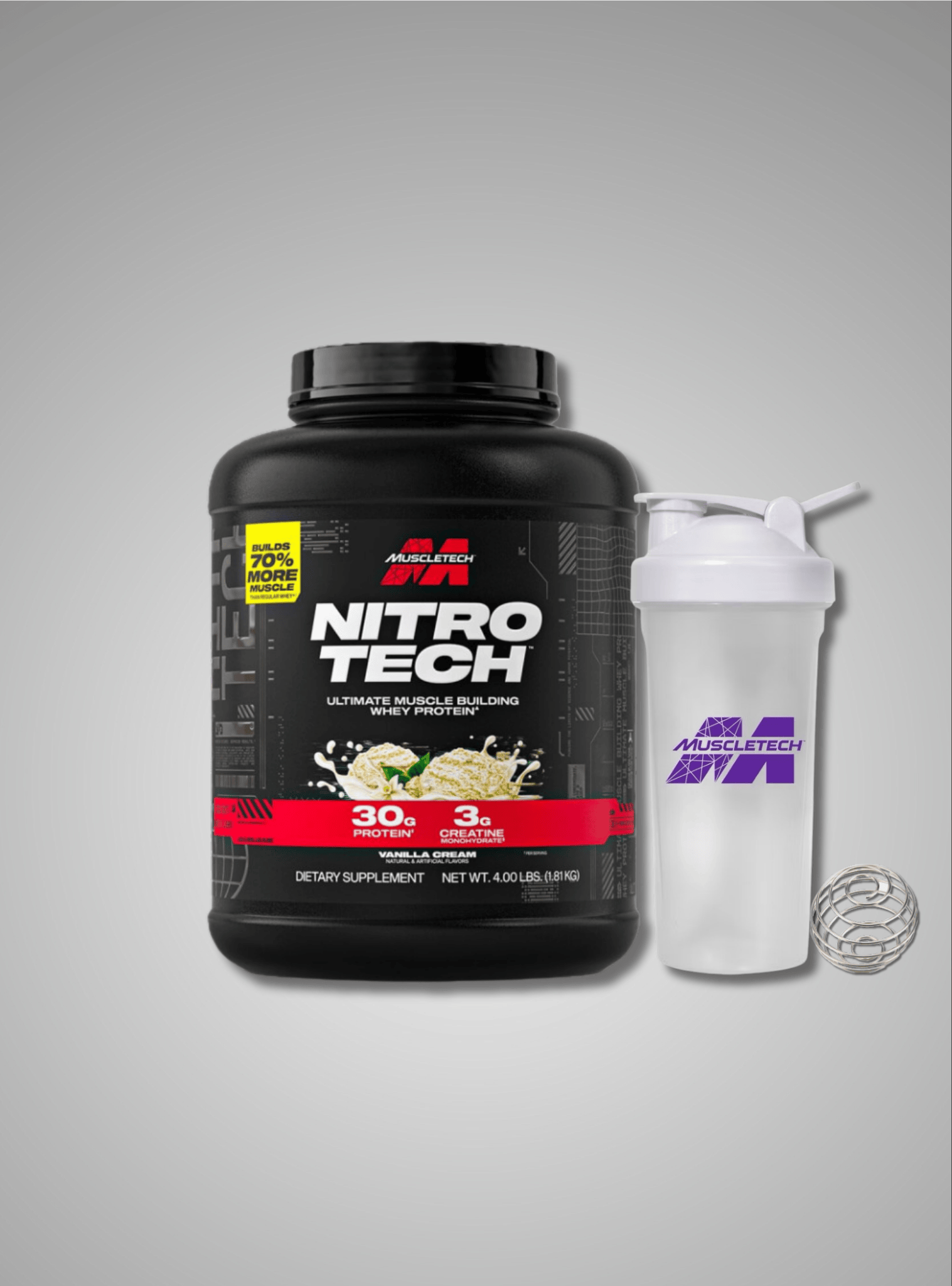 Muscletech Nitrotech Whey Protein 4lb