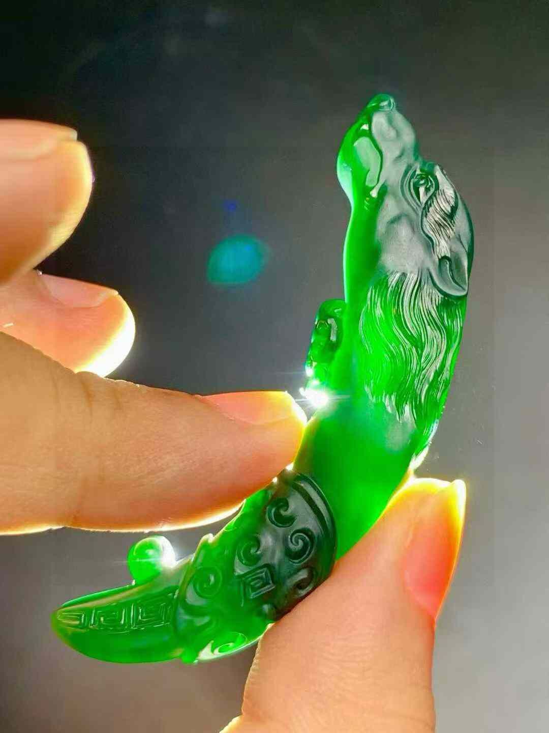 12295958 翡翠墨翠大狼牙