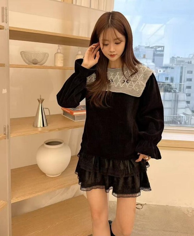 BE81  菱格閃石燈芯絨   胸44  長24 $499 (一口價)