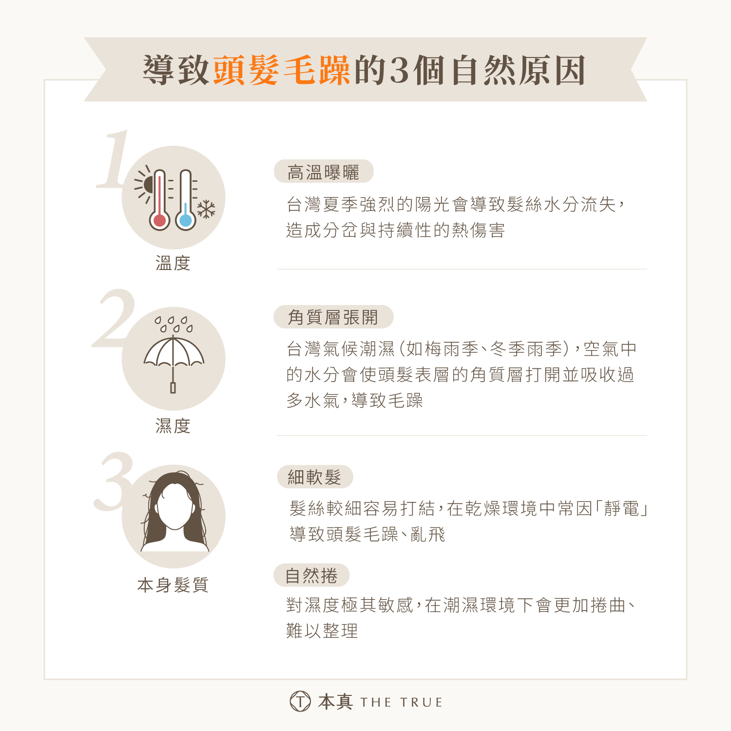 頭髮毛躁的3個自然原因