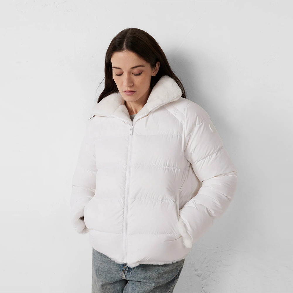 【JOTT】OLG二面穿極冷立領羽絨外套(白)