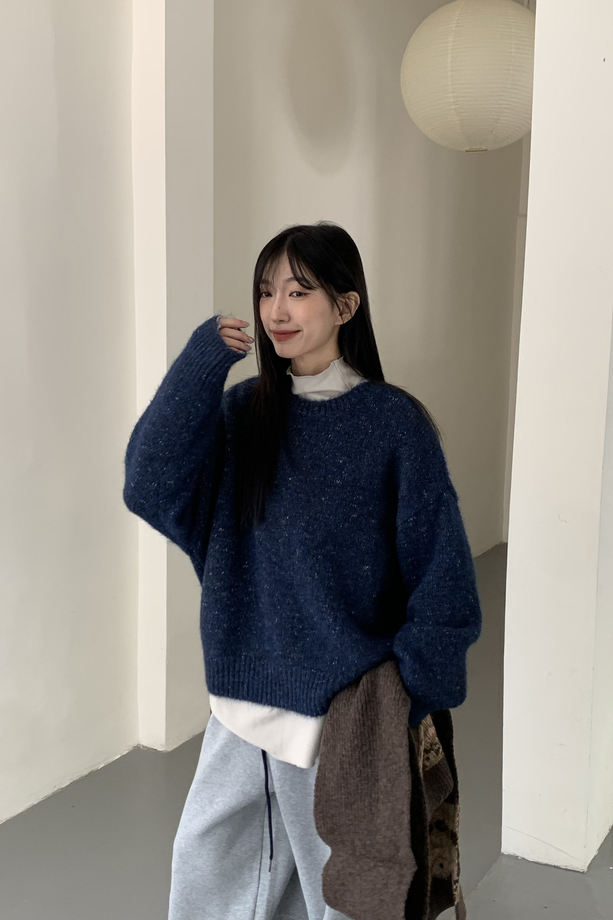 New Year｜雪花飄飄混針毛衣 2色