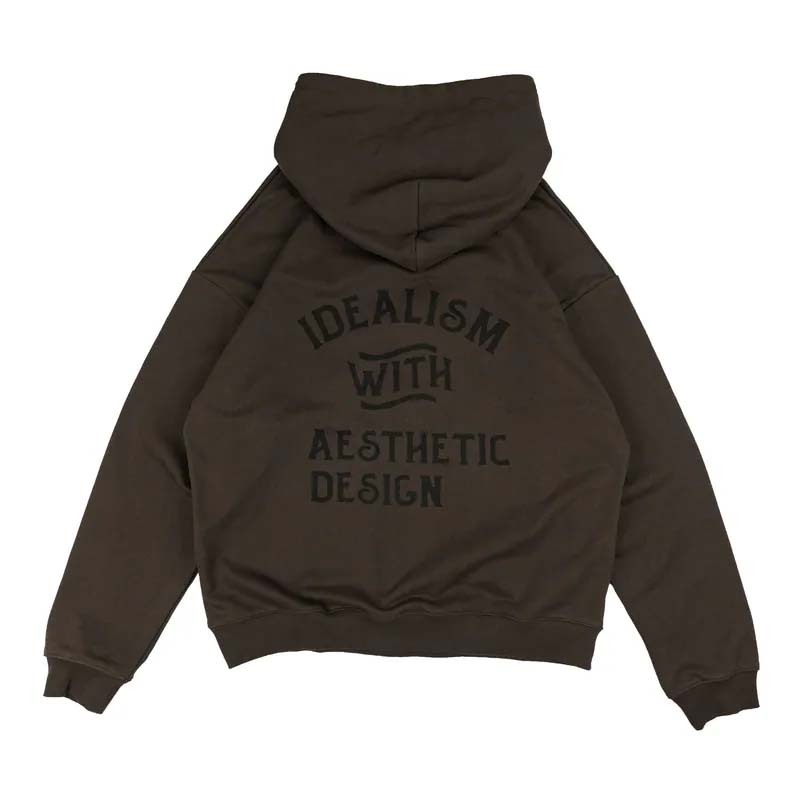 idealism DB Pocket Hoodie 咖啡色 連帽上衣 帽T 長袖 ID25049-BN [台灣現貨]