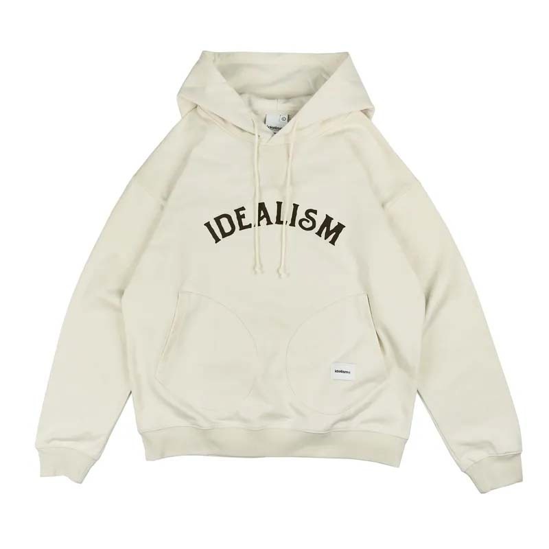 idealism DB Pocket Hoodie 白色 連帽上衣 帽T 長袖 ID25049-WH [台灣現貨]