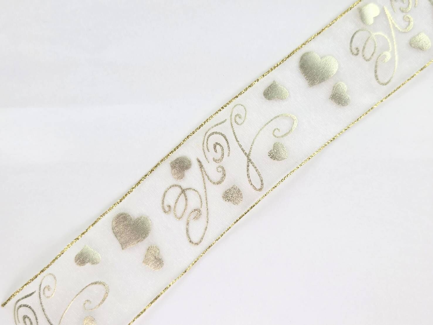 巴洛克愛心/金邊網紗/38mm