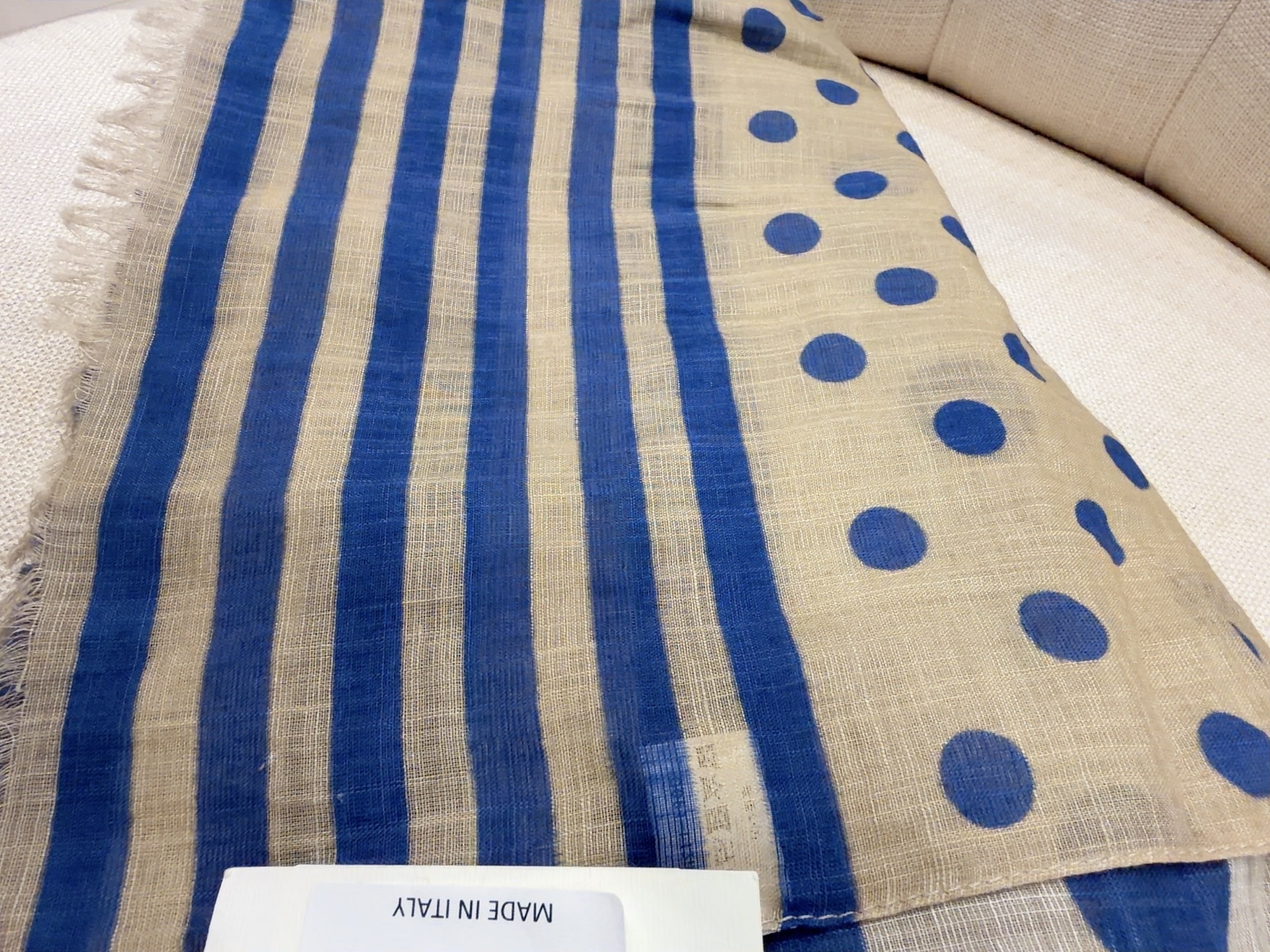 VINCENZO MIOZZA義大利綿&麻絲巾