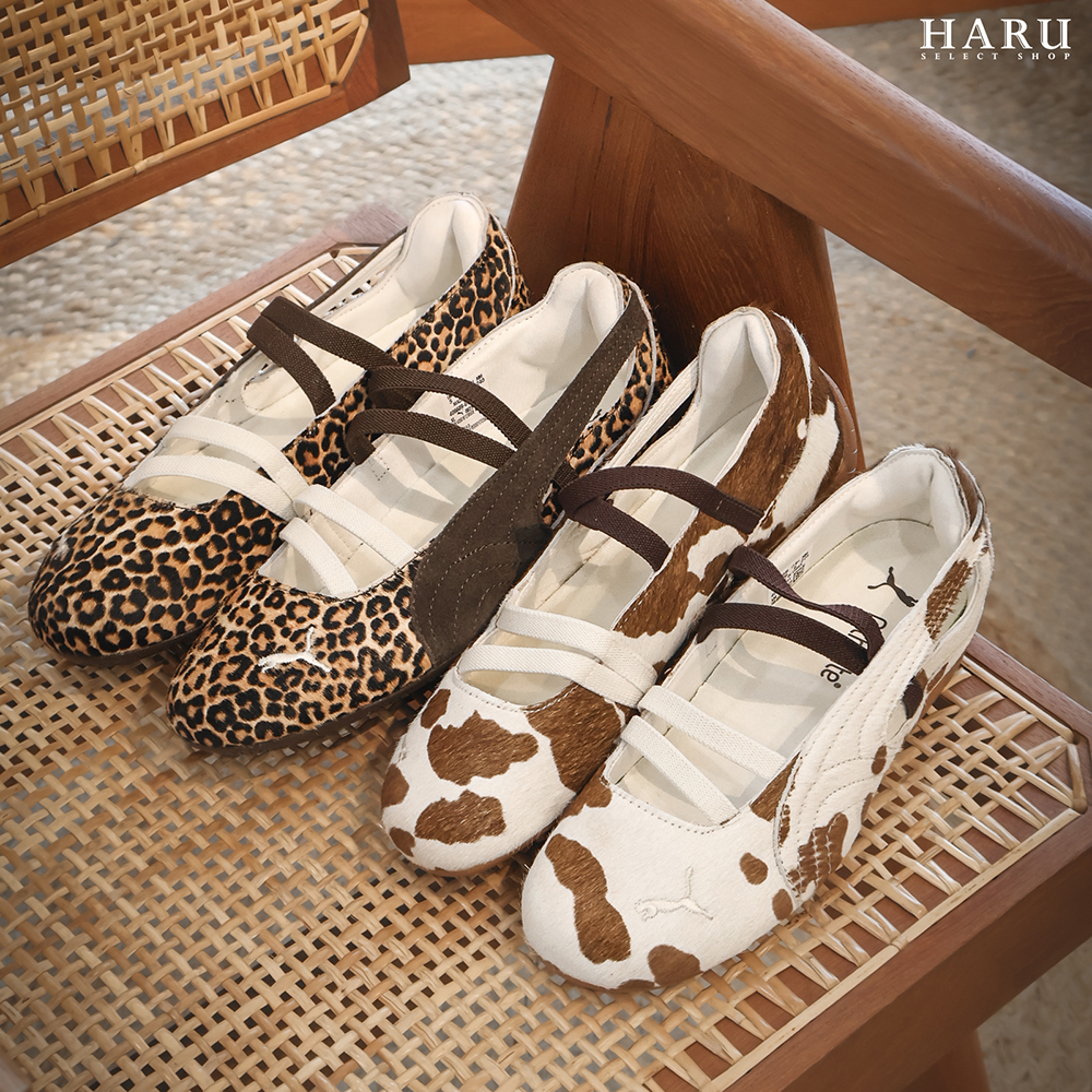 PUMA SPEEDCAT BALLET 豹紋 乳牛紋 皮草 芭蕾鞋 瑪麗珍 女鞋 406689-01 407787-01