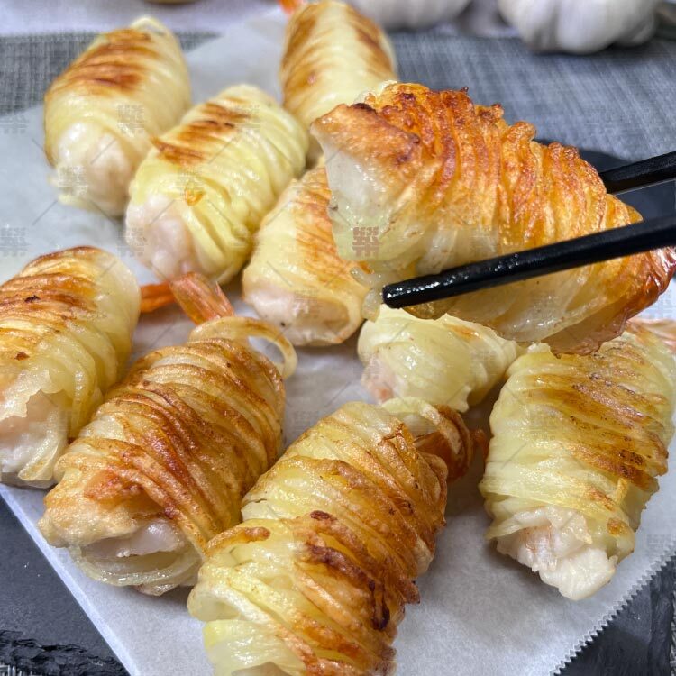 黃金馬鈴薯蝦每盒10尾料理方便