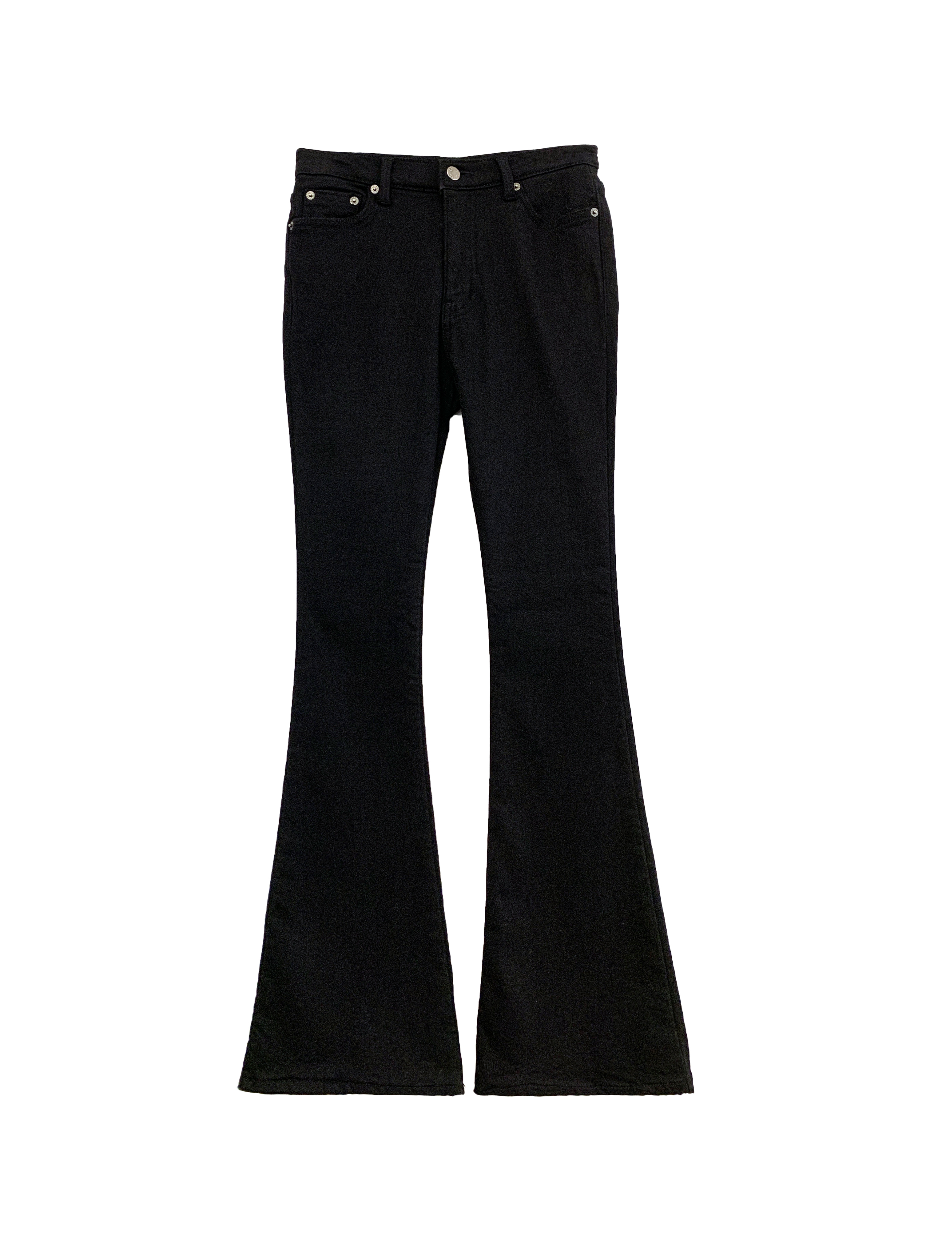 內刷絨黑牛仔褲