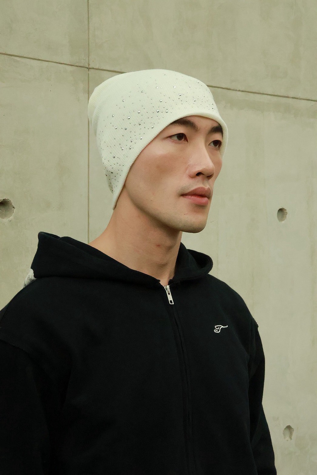 水鑽 針織 雙面 #毛帽