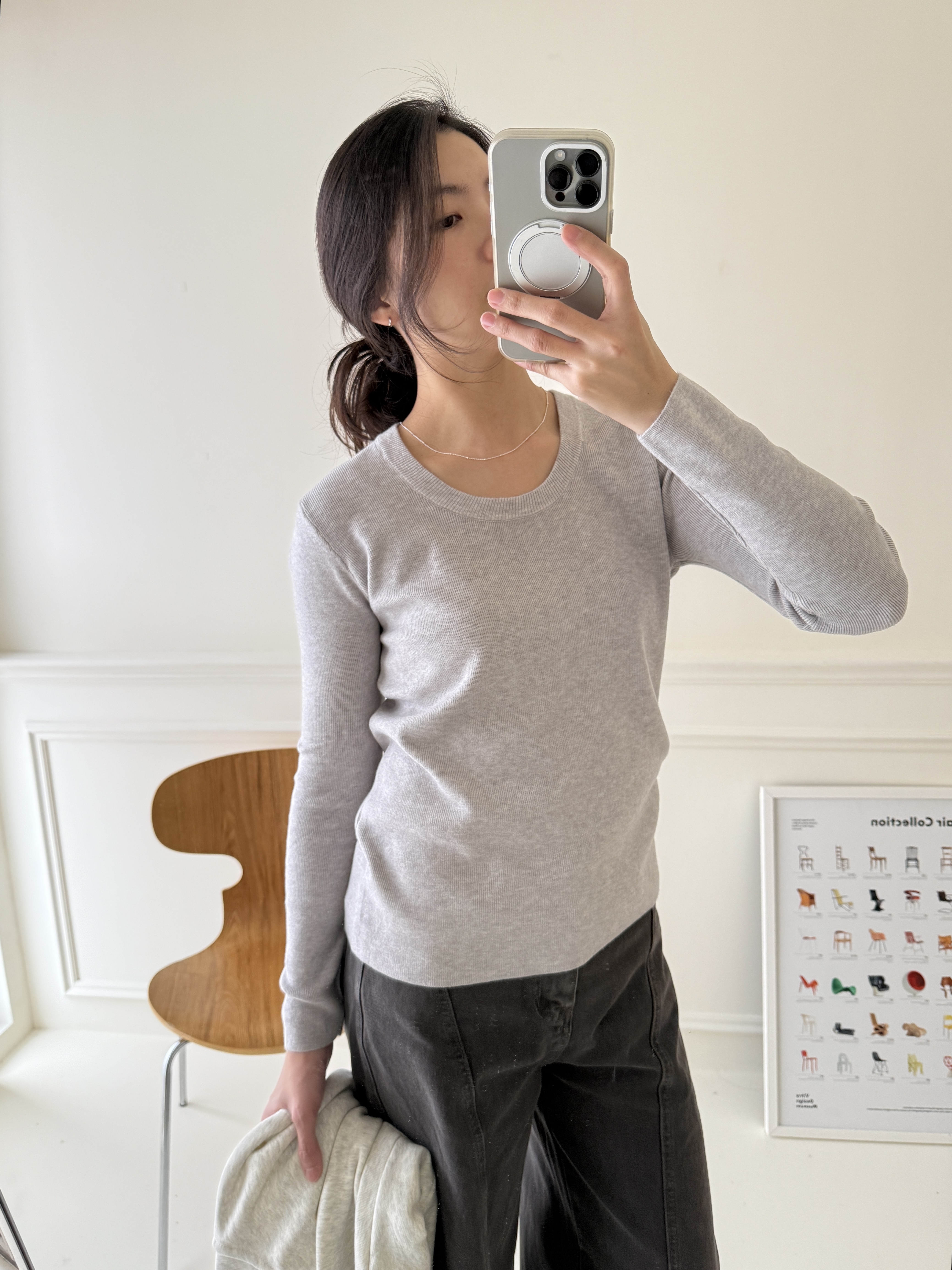 百搭U領針織上衣*5色