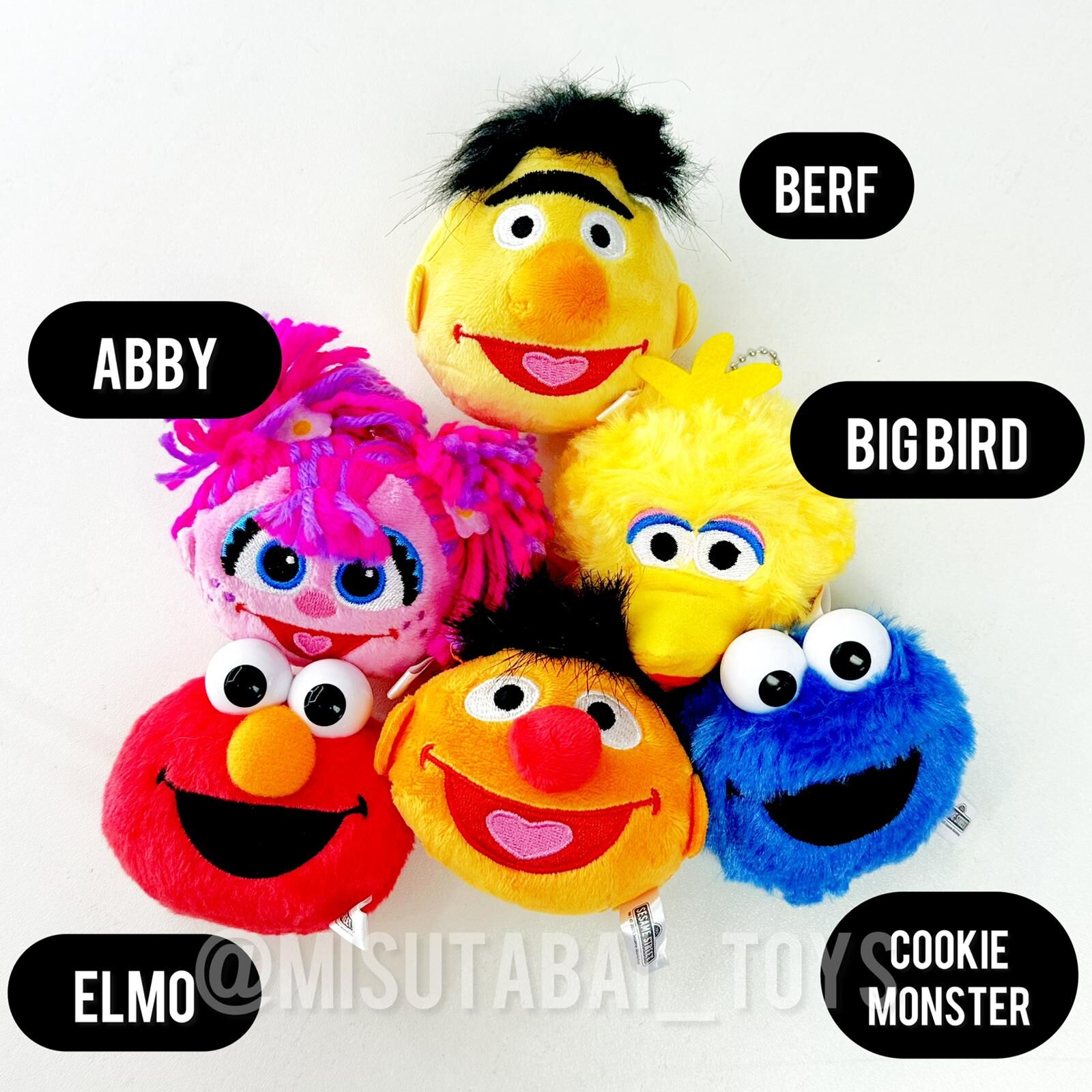 芝麻街毛絨掛件公仔扭蛋