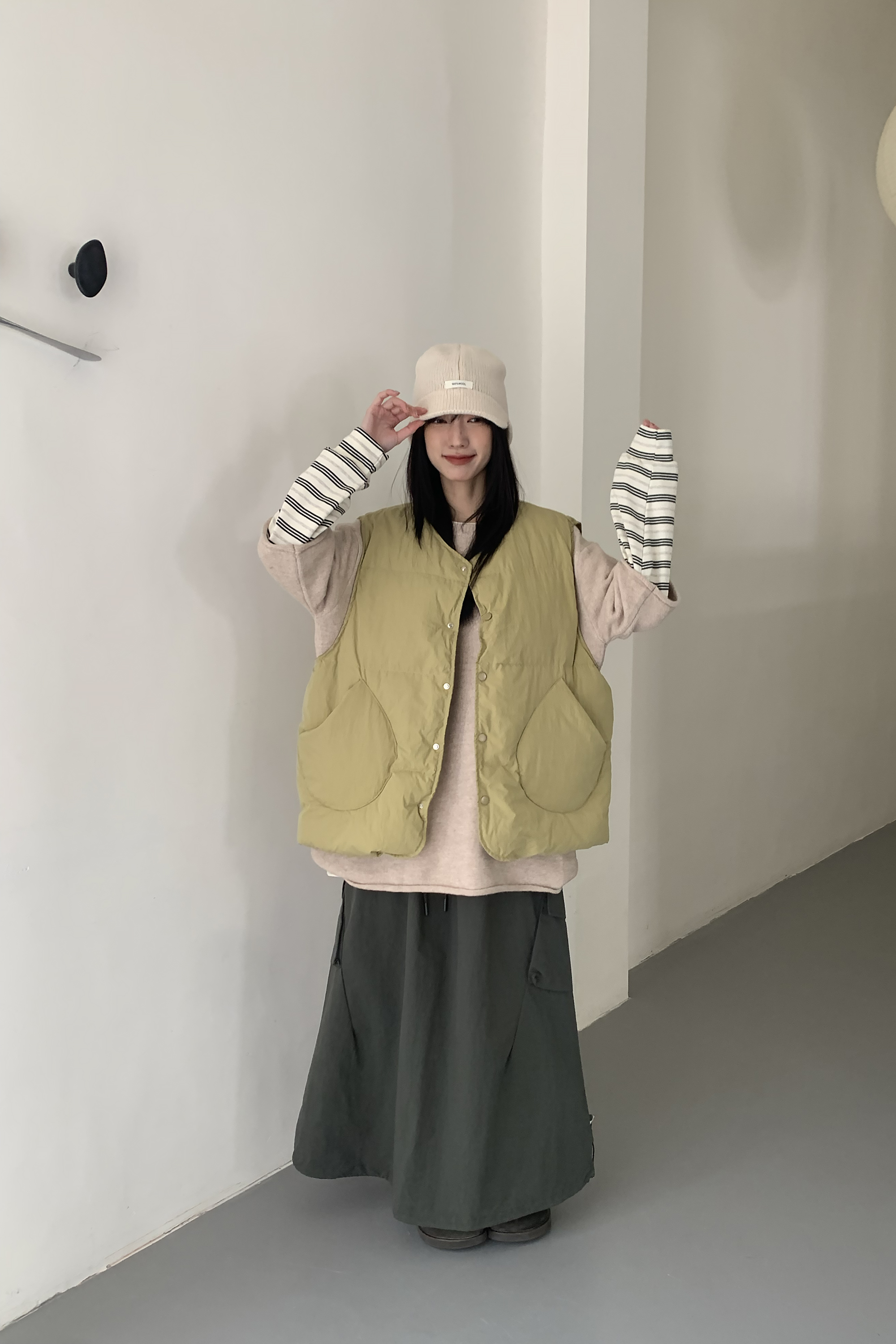 New Year｜玩色系日感羽絨背心 3色