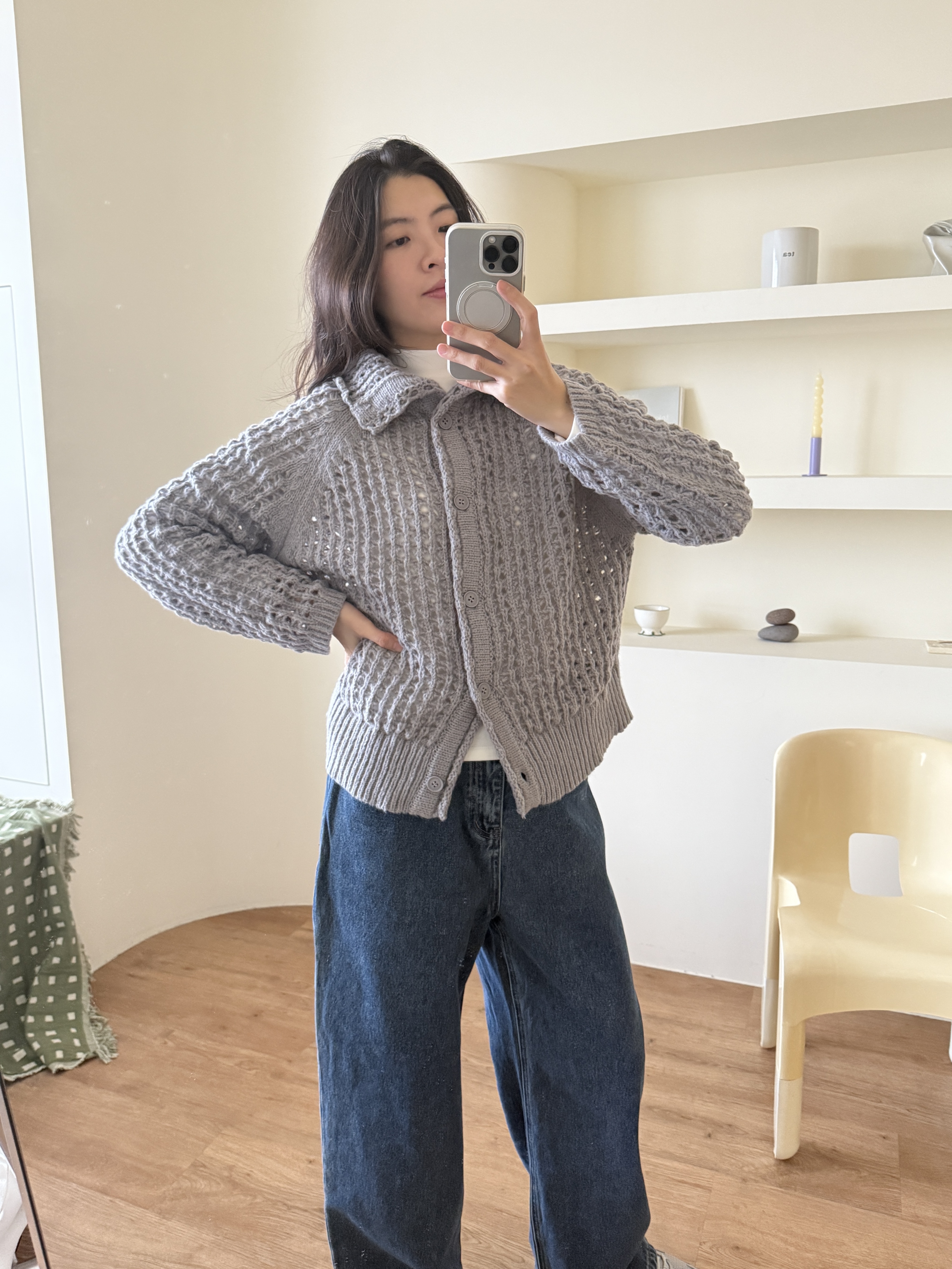 粗針織軟綿綿毛衣