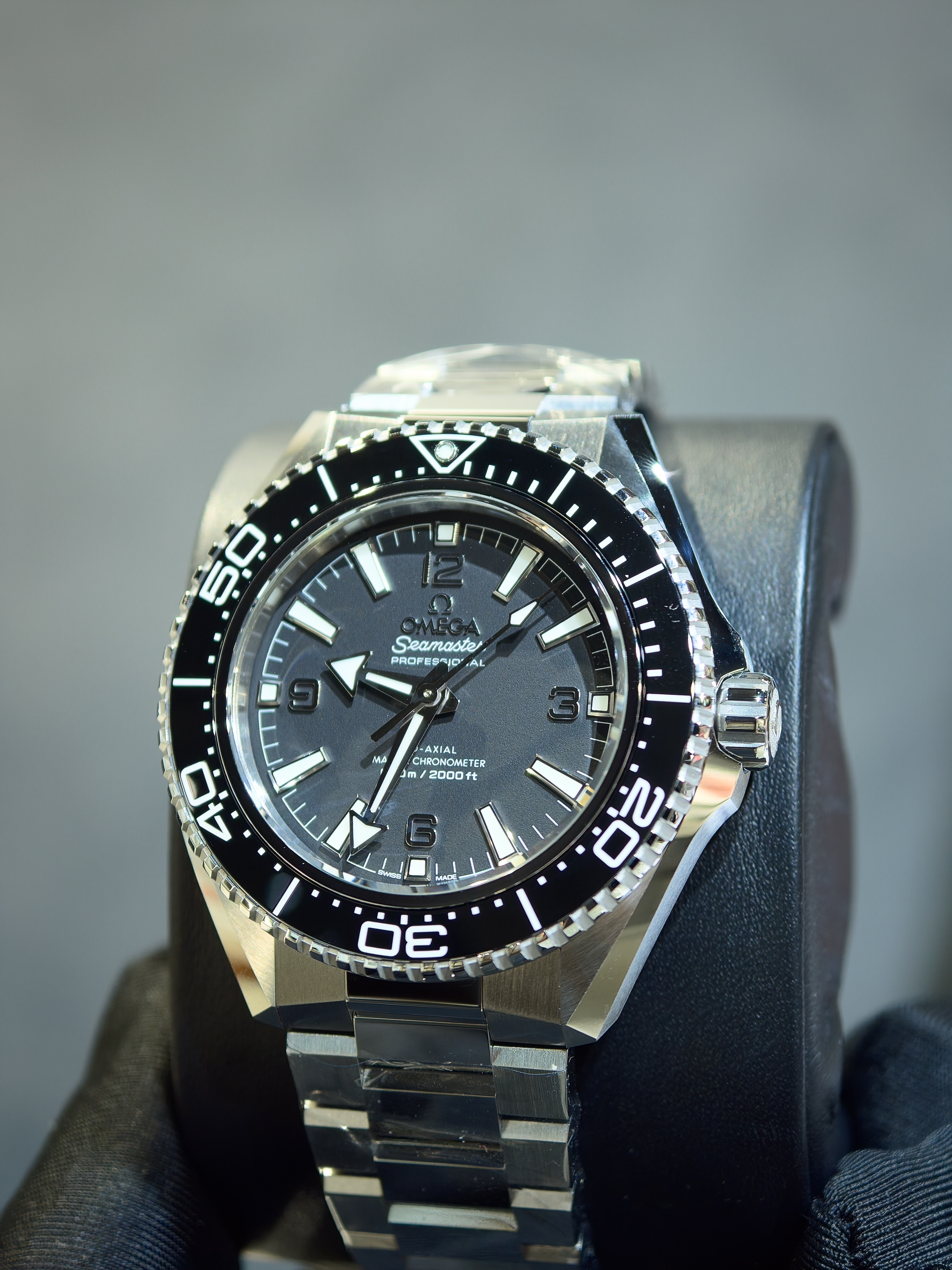 BRAND NEW OMEGA 217.30.42.21.01.001  21730422101001 SEA MASTER 600M STEEL PLANET OCEAN BLACK DIAL  BLACK CERAMIC BEZEL 42MM