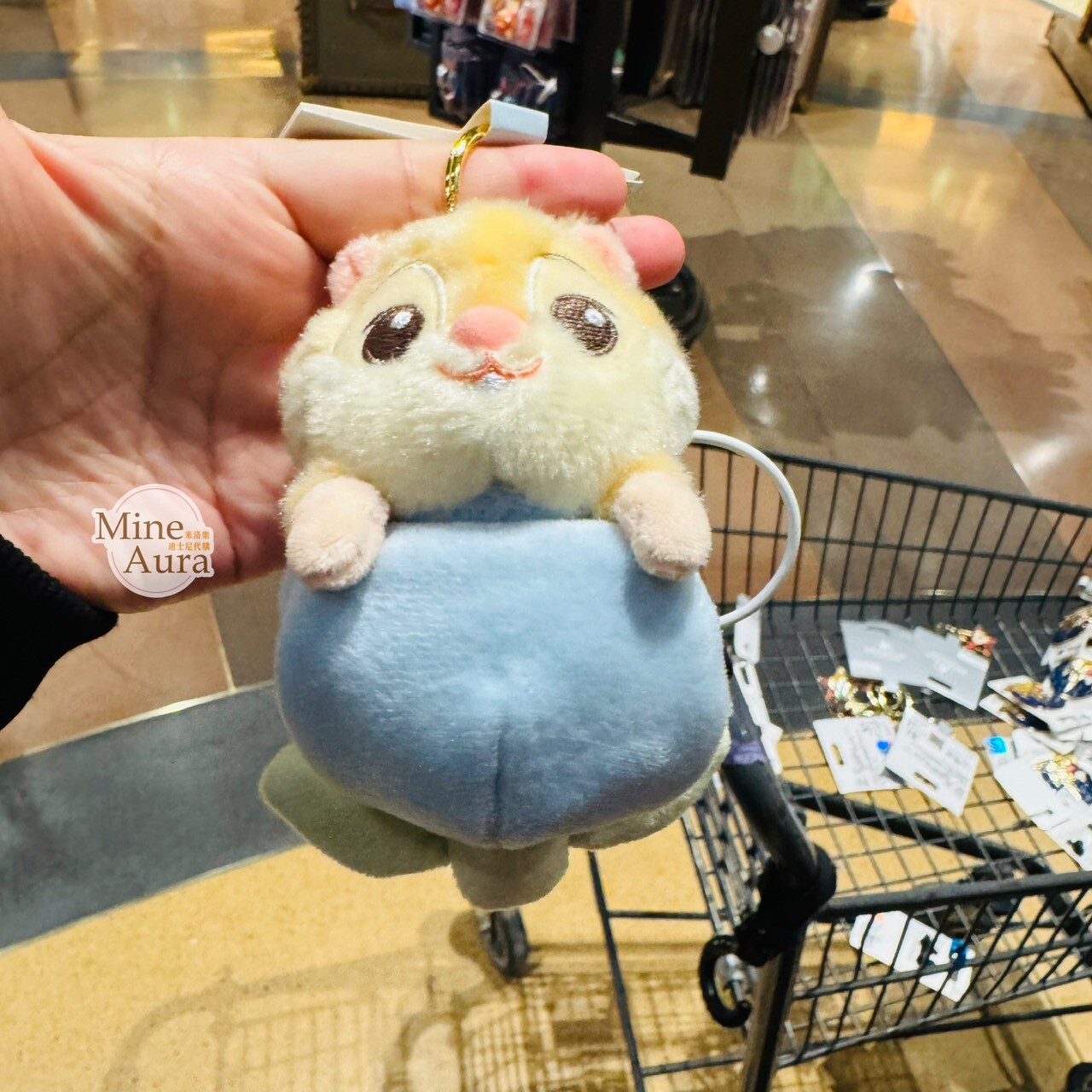 絨絨花園系列 銀行職員 旅鼠 絨毛 鑰匙圈 吊飾 動物方城市 Zootopia -上海迪士尼樂園