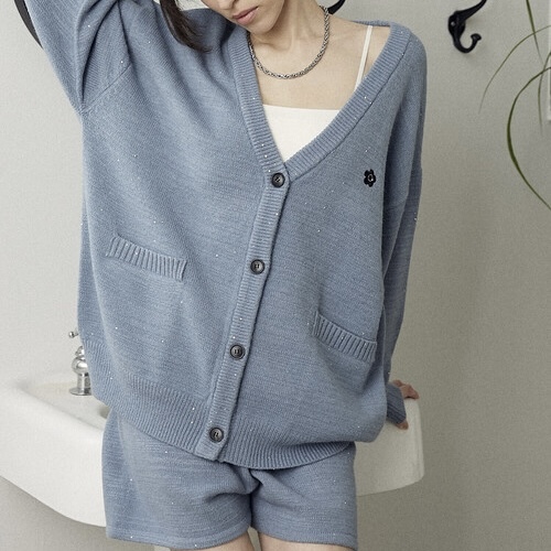 MARY QUANT x PUBLUX 亮片 針織開襟衫 外套 寬鬆 共四色 日本代購 101349367