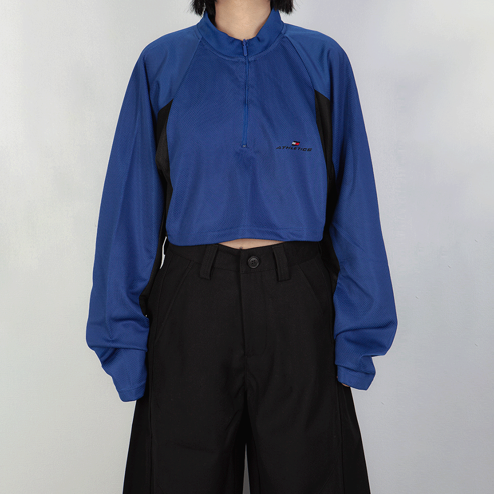 VINTAGE TOMMY HILFIGER CROP LONG SLEEVE TEE