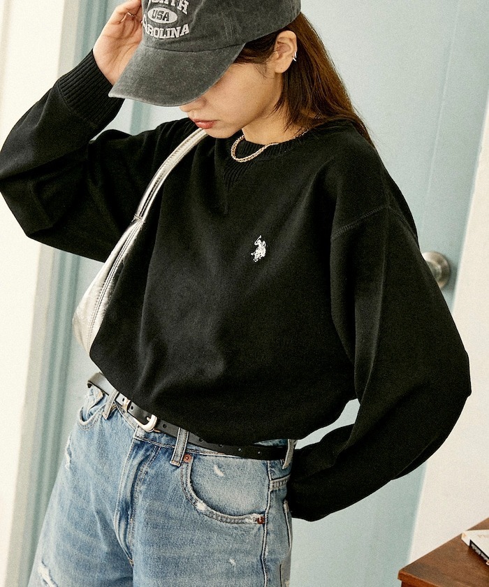 預購┃U.S. POLO ASSN. 刺繡logo 針織上衣 PUBLUX 限定