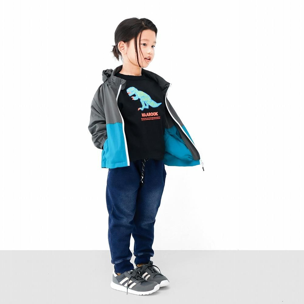 日本 L.COPECK 內裏絨毛 縮口休閒長褲 (深藍色，150) C1383