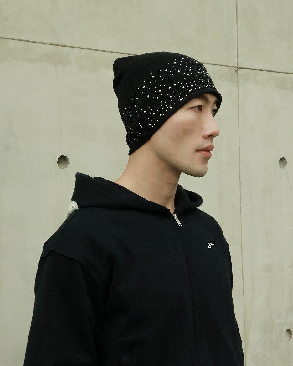 水鑽 針織 雙面 #毛帽