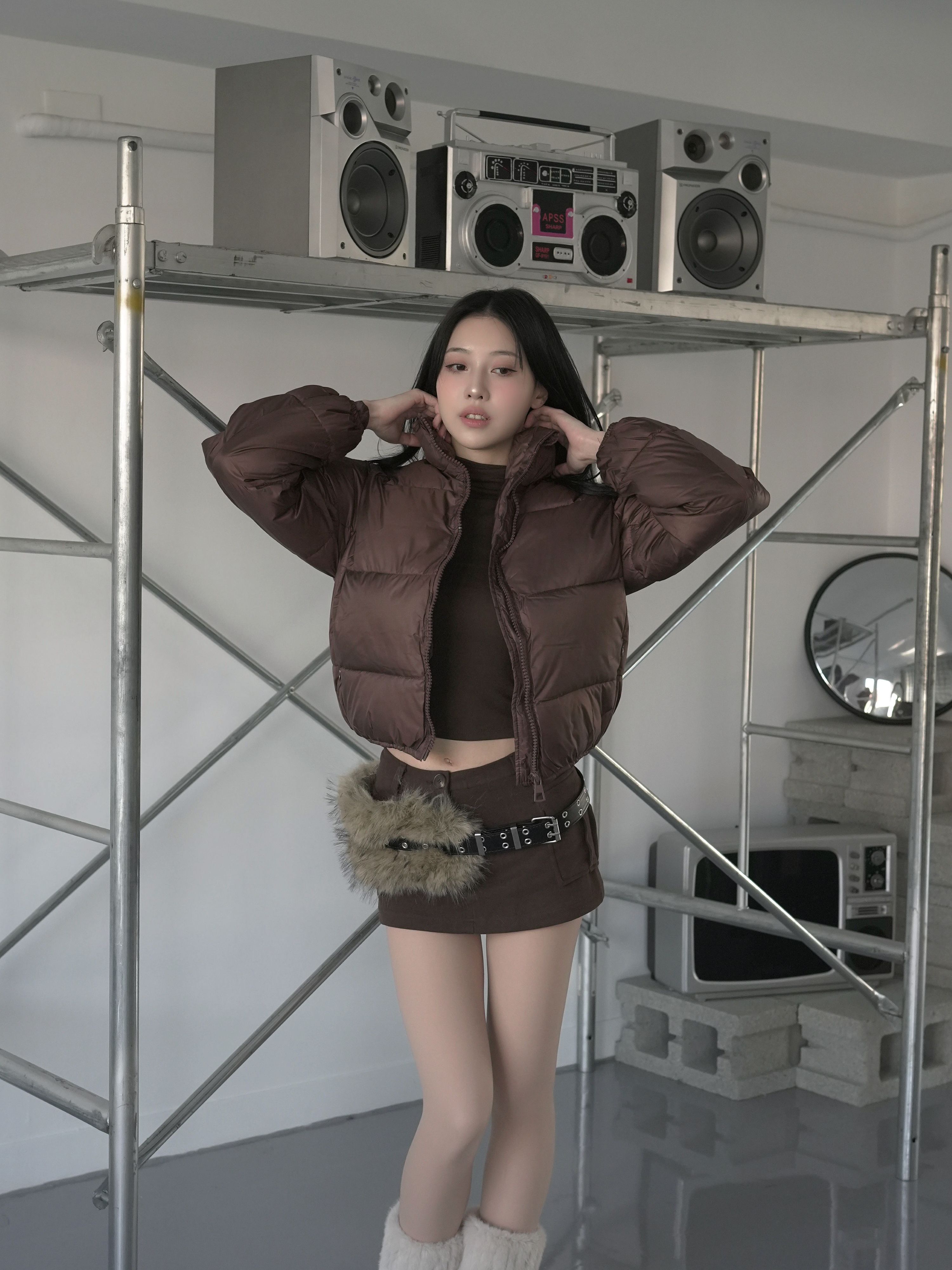 【Nana Pick🍒】棉花糖觸感短版羽絨外套