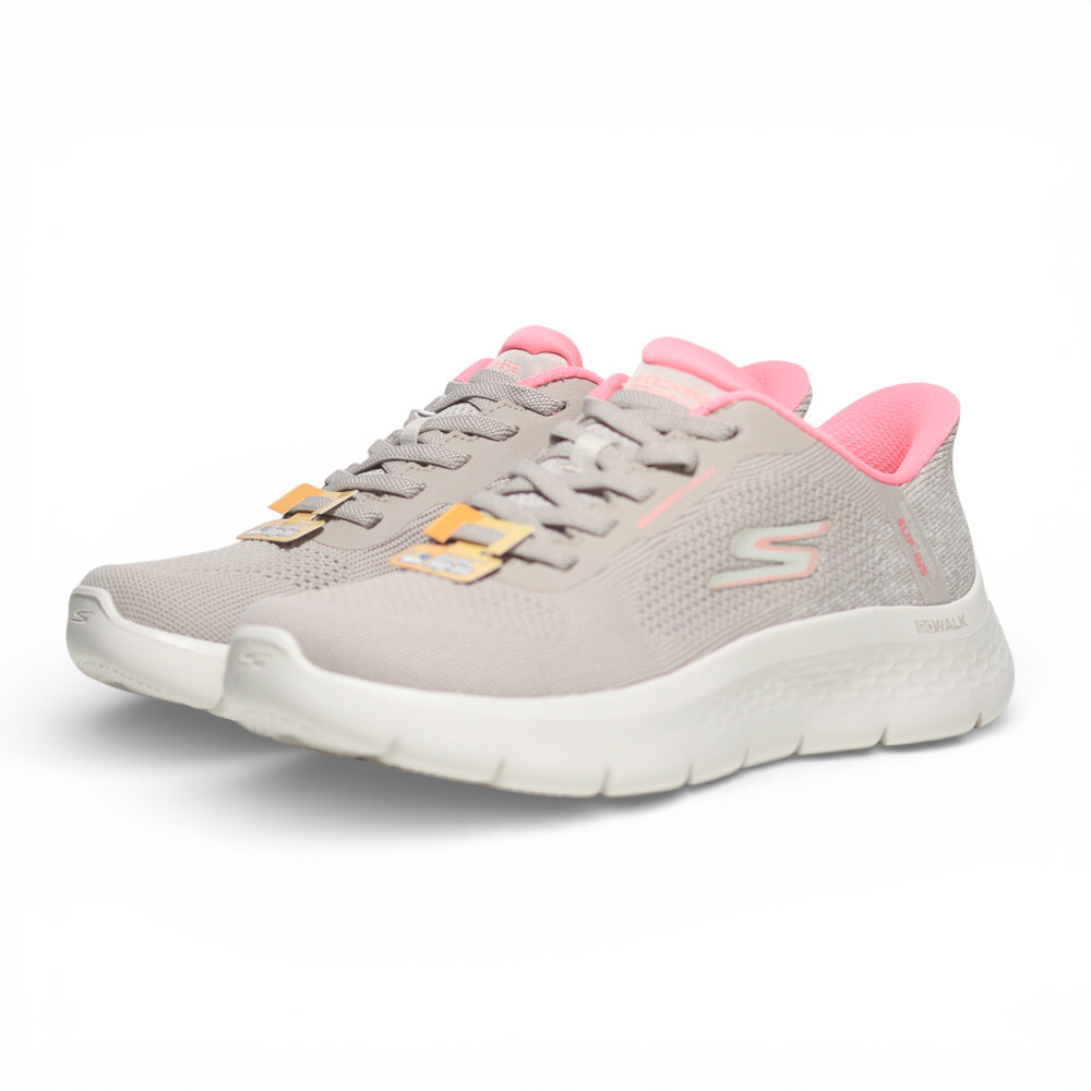 SKECHERS 休閒鞋 GO WALK FLEX 淺卡其粉 瞬穿 健走鞋 女 125503TPPK