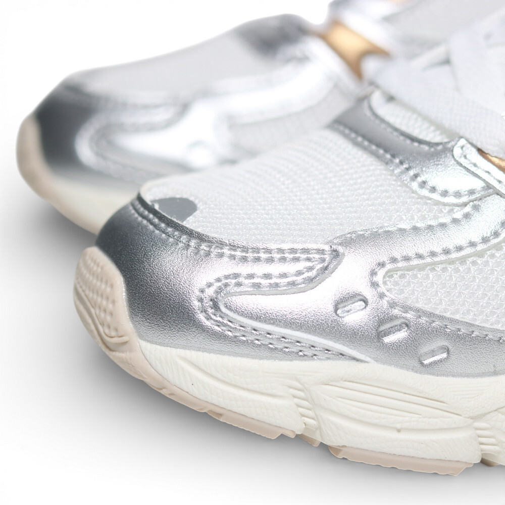 FILA 休閒鞋 OLYMPIAN 白 金銀 復古 運動鞋 女 5J310A183