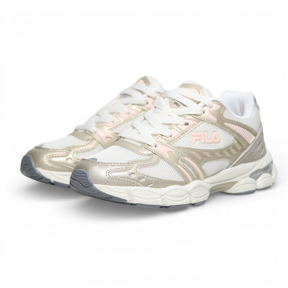 FILA 休閒鞋 OLYMPIAN 白 粉金 復古 運動鞋 女 5J310A185
