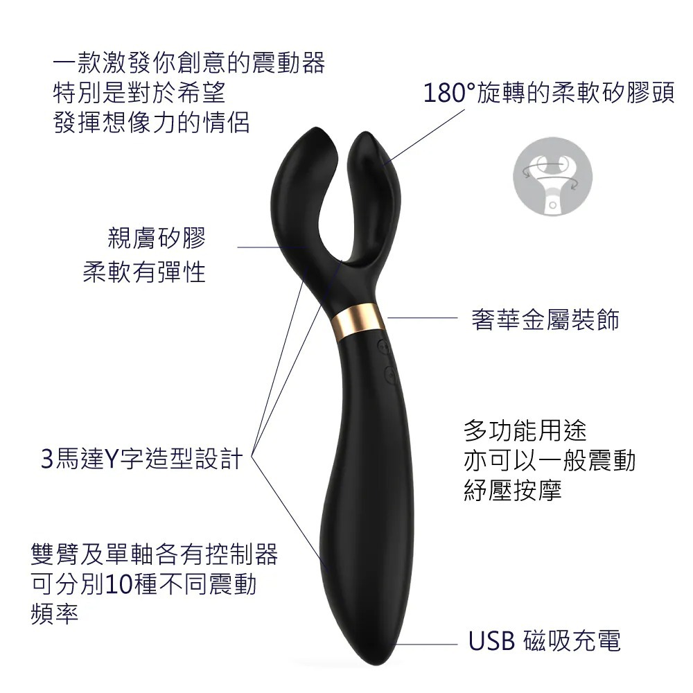 Satisfyer Endless Fun 無限快感多功能 Y字震動器