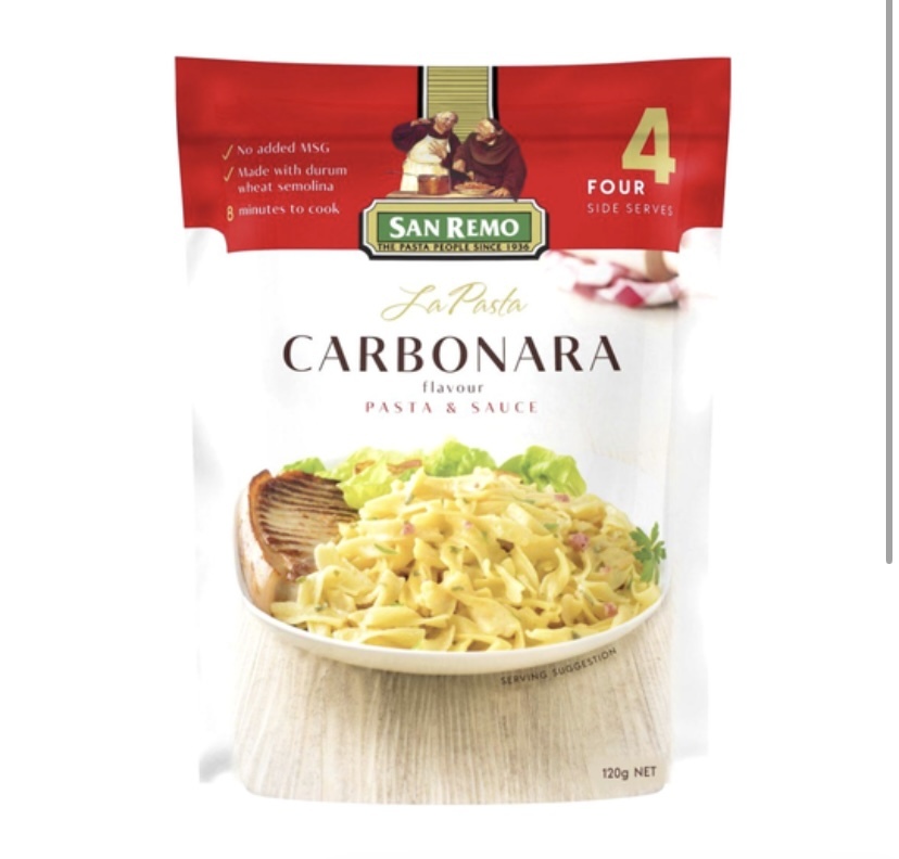 聖賢母 快熟卡邦尼寬條麵 120g