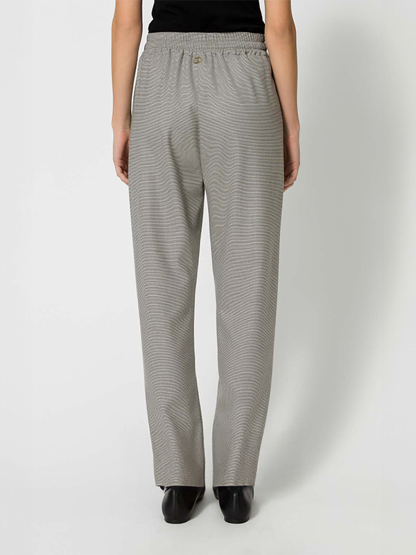 TWIN-SET 格紋綁帶休閒褲