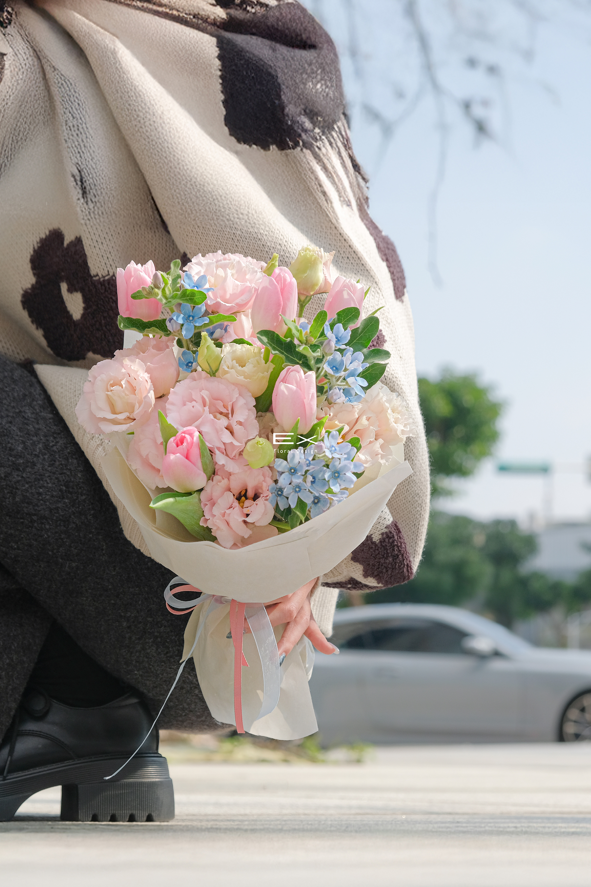 今天是粉色的｜鬱金香花束 Pink Tulip Bouquet