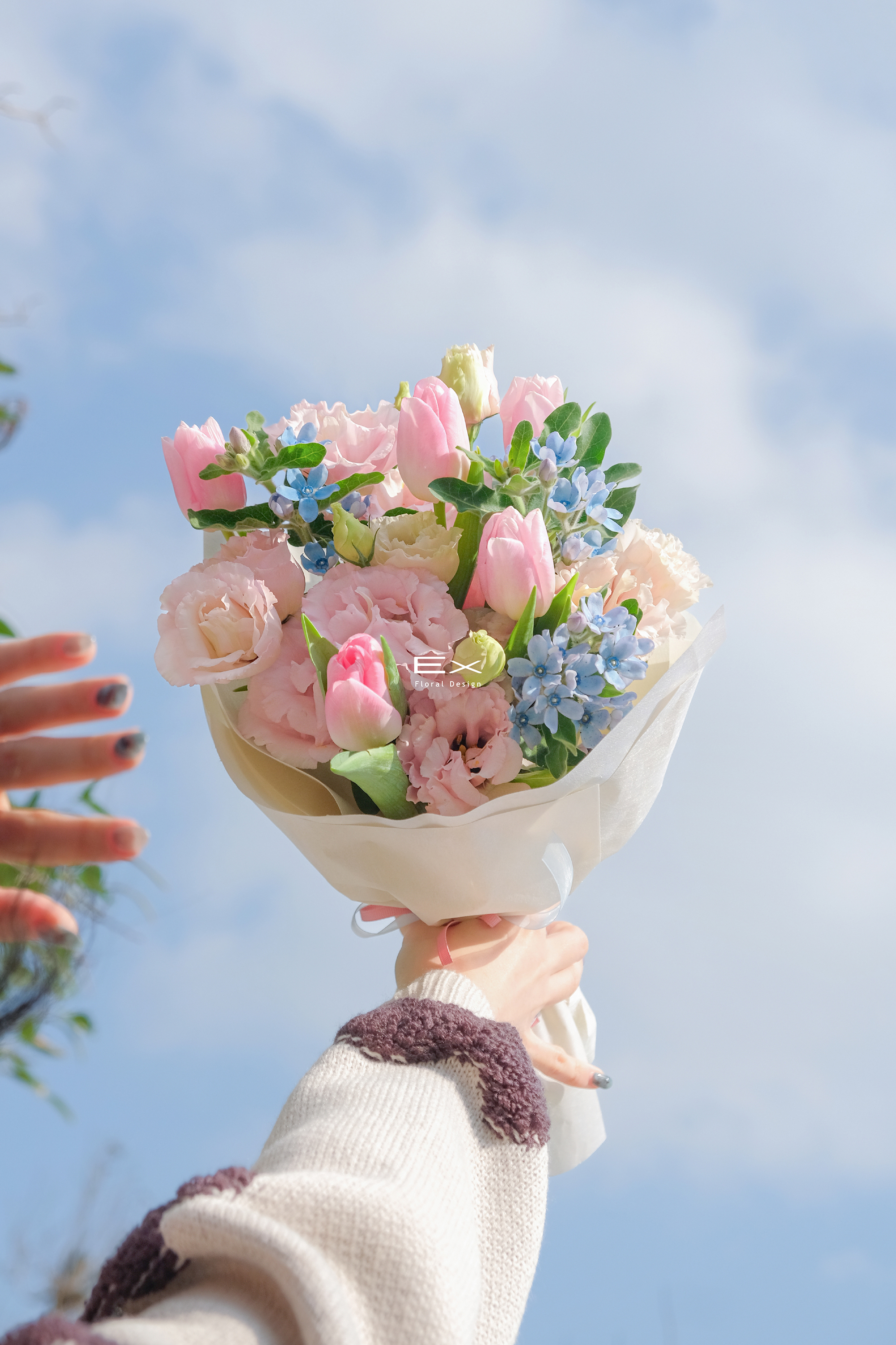 今天是粉色的｜鬱金香花束 Pink Tulip Bouquet