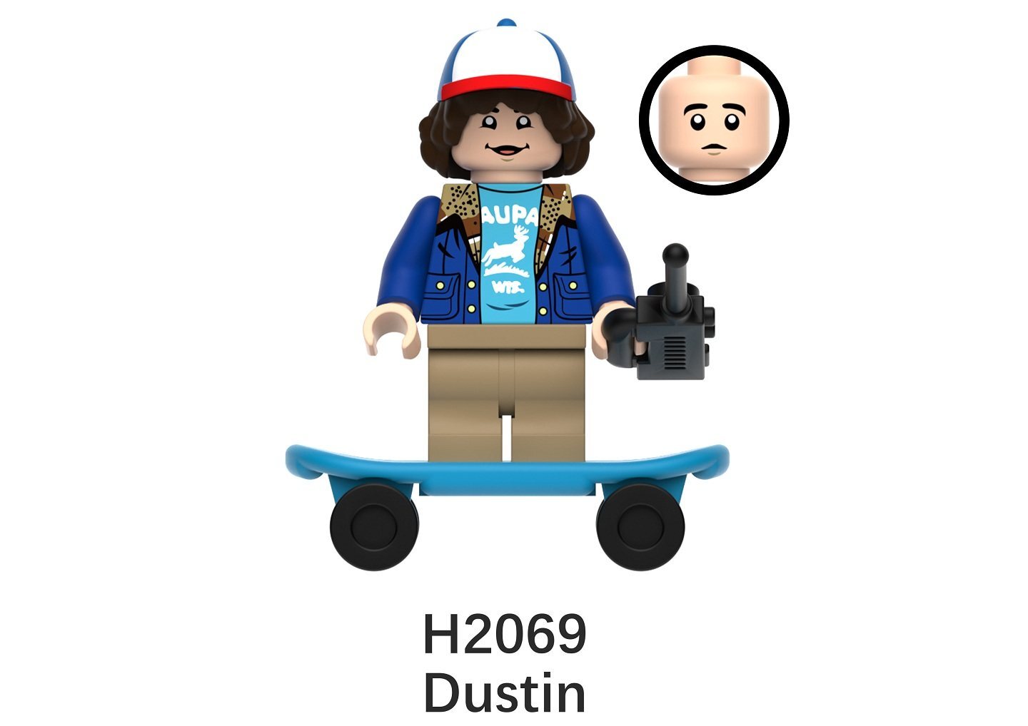 Stranger Things Dustin Custom Minifigures fit Lego HZ6010 H2069