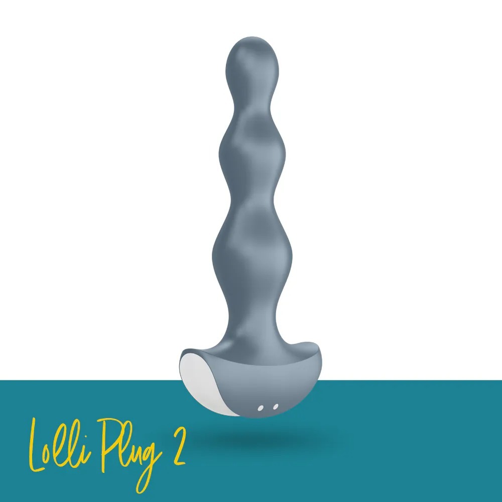 Satisfyer Lolli plug 2 肛塞震動器 灰色