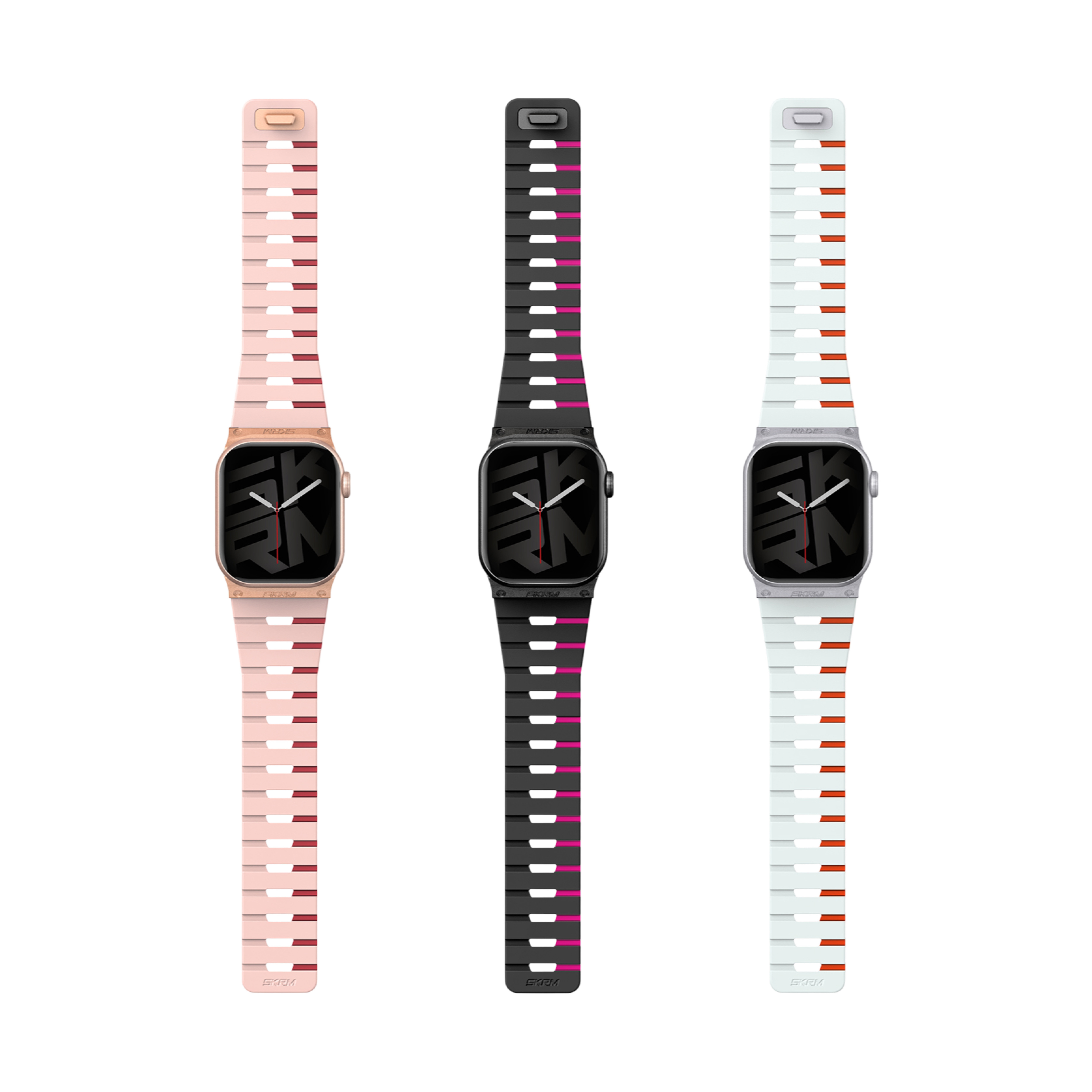 Skinarma Apple Watch 40/41/42mm GEMINI 雙色矽膠磁吸錶帶