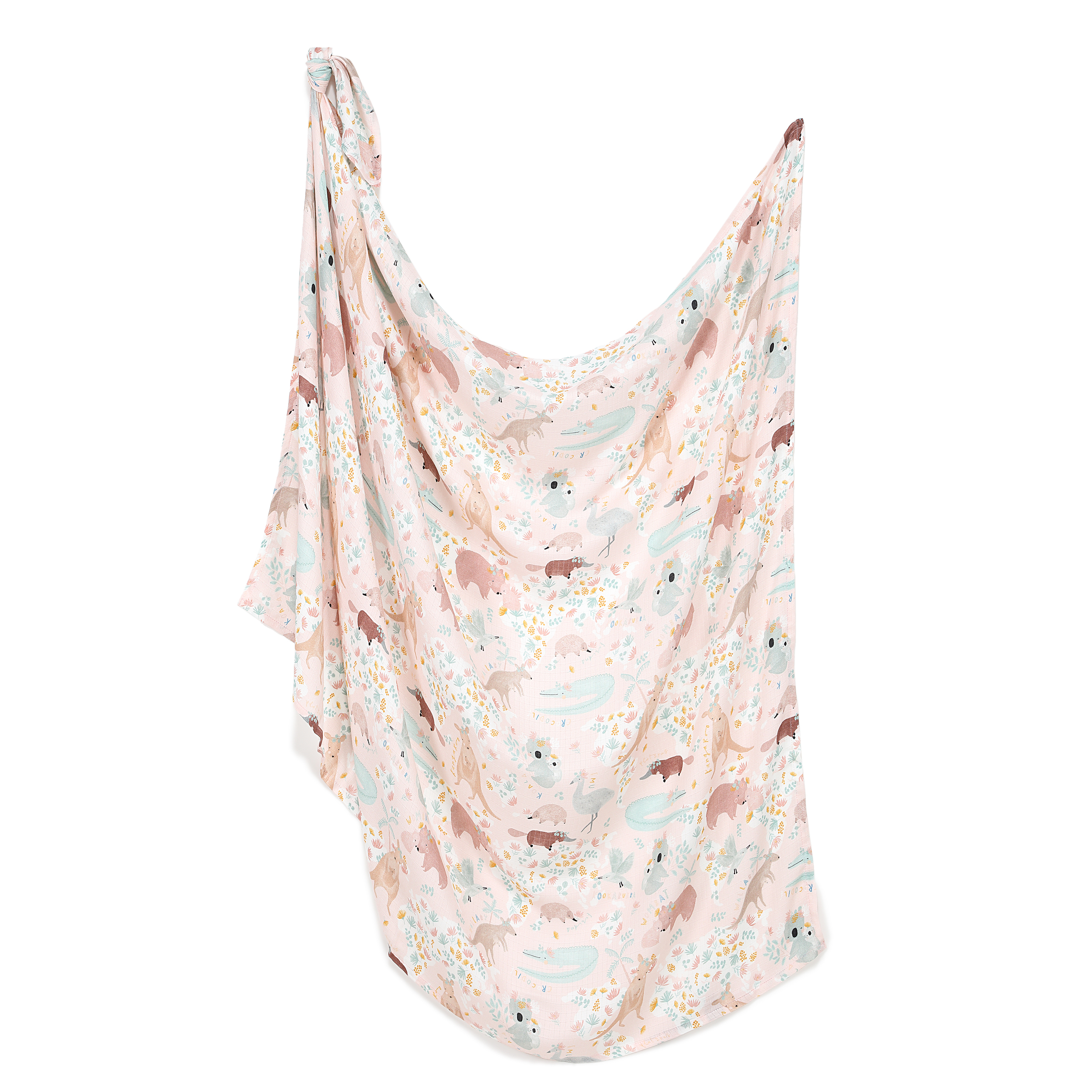 La Millou波蘭 Bamboo Muslin 100%竹纖銀離子紗布巾加大(115x140cm)｜澳洲森友會(粉底)