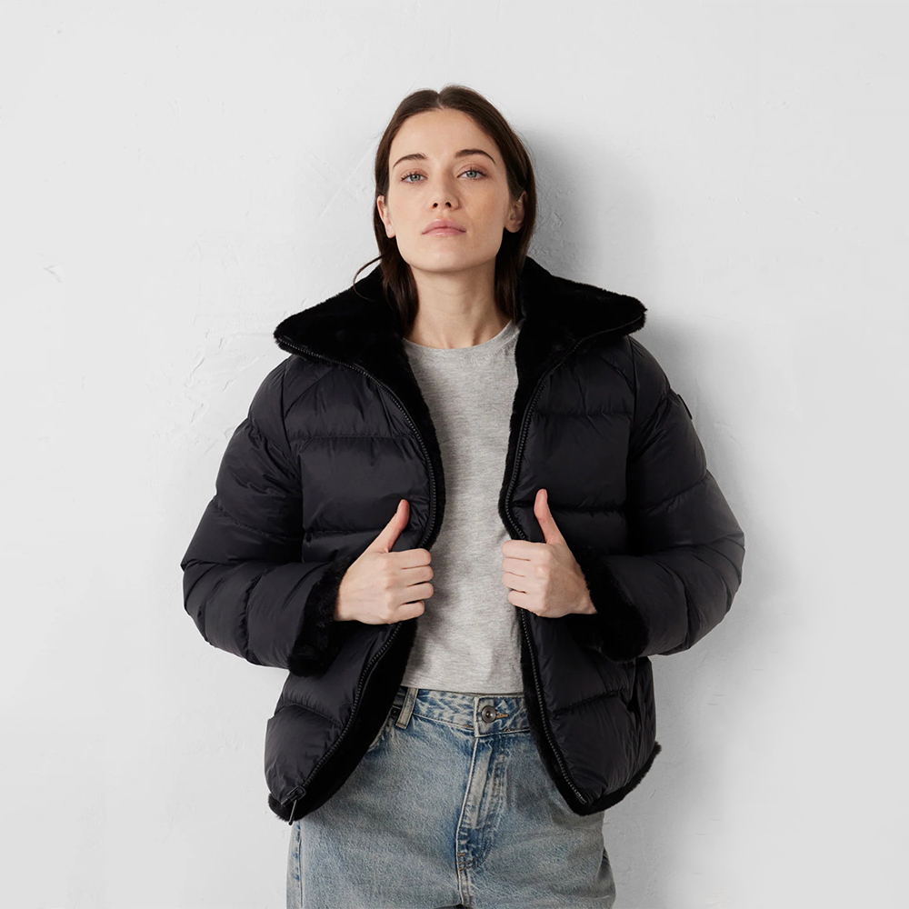 【JOTT】OLG二面穿極冷立領羽絨外套(黑)