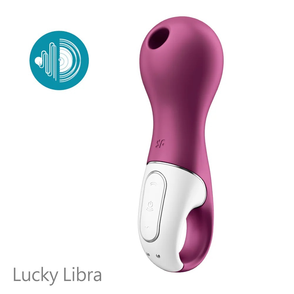 Satisfyer Lucky Libra 陰蒂吸啜震動器 莓紅色