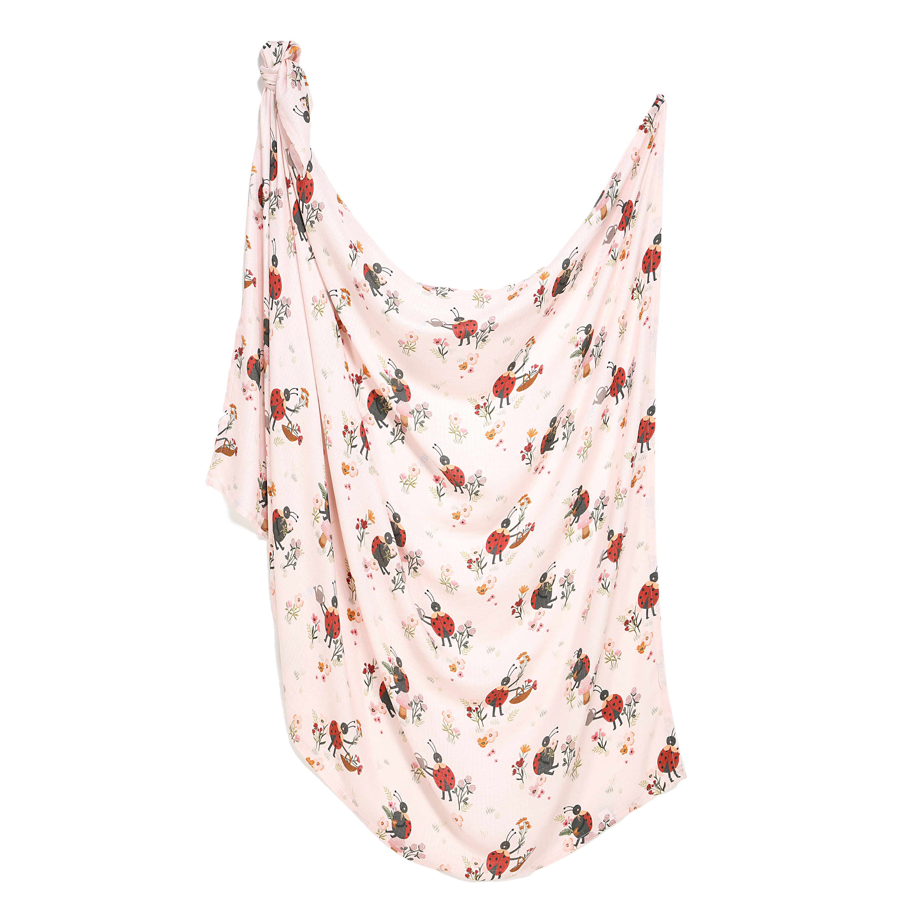 La Millou波蘭 Bamboo Muslin 100%竹纖銀離子紗布巾加大(115x140cm)｜花蜜小瓢蟲