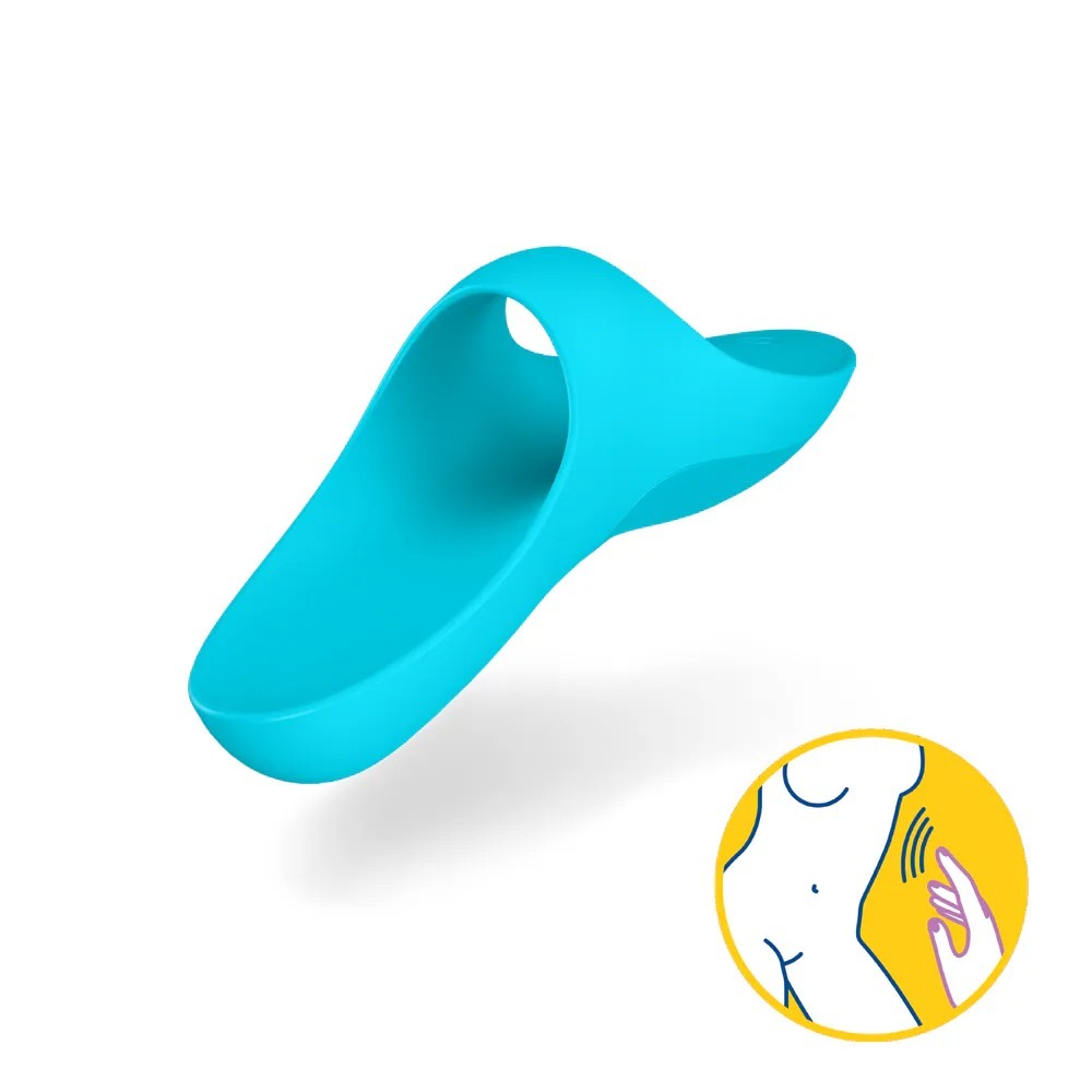 Satisfyer Teaser 多功能指壓震動器 淡藍色