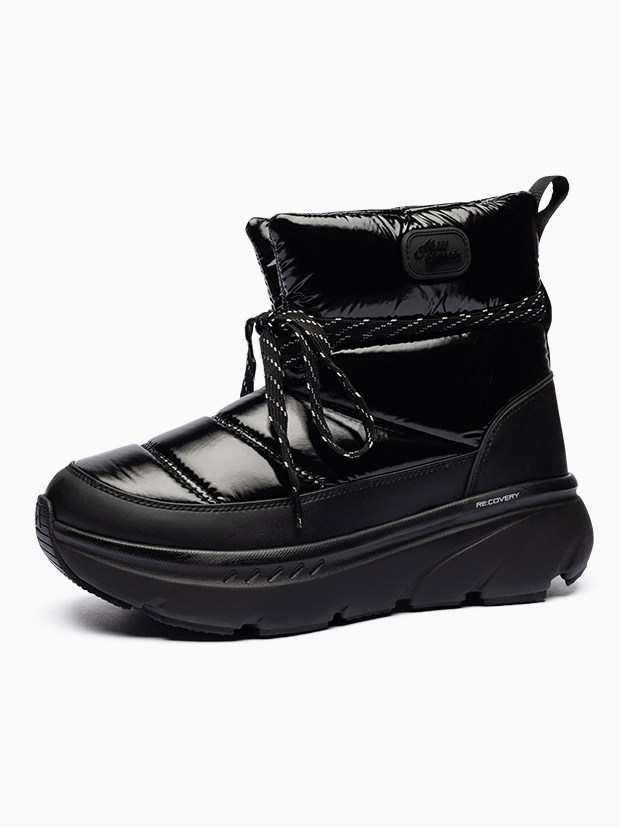 AKIII | Estella 亮面雪地靴 (盧正義同款) - Eclipse black