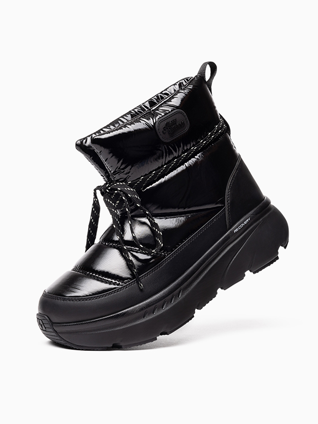 AKIII | Estella 亮面雪地靴 (盧正義同款) - Eclipse black